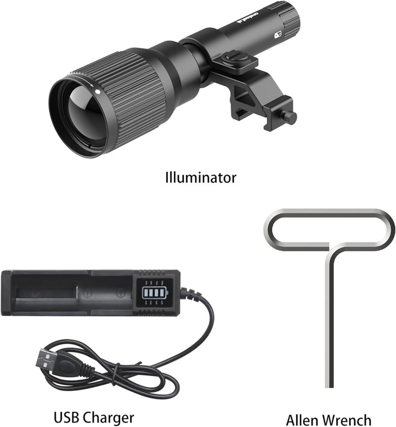 oneleaf.ai Infrared 8W Illuminator for Night Vision Monoculars, 850nm, 30m - Image 5